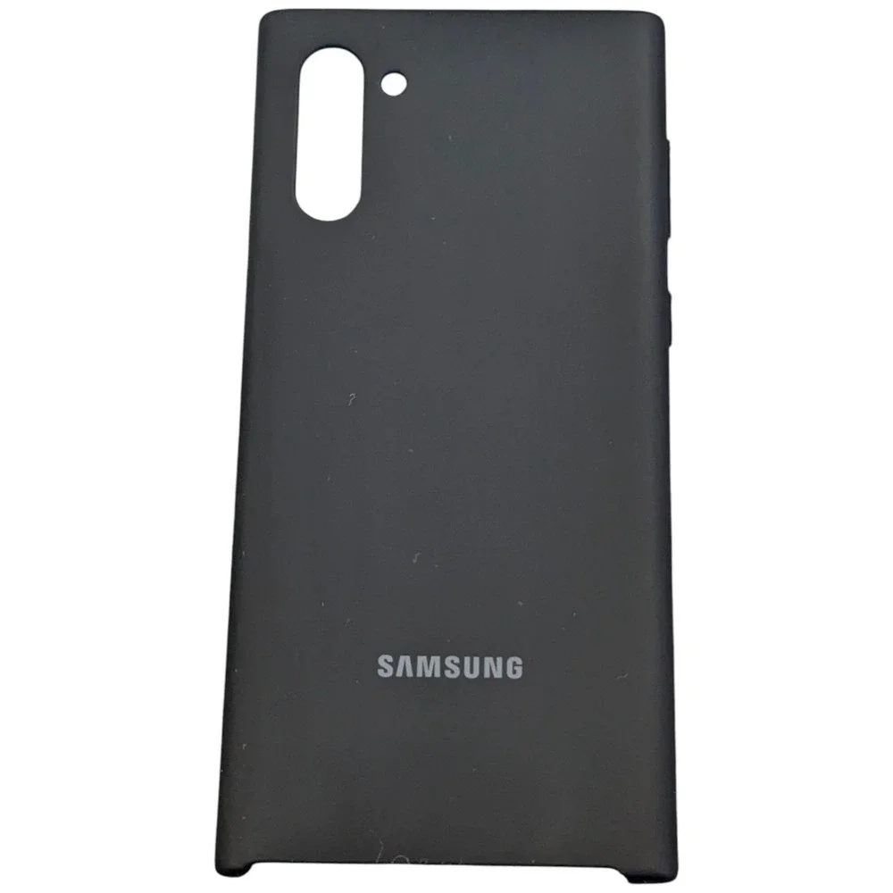 V4-O Samsung Silicone Case For Samsung Galaxy Note10 In Black/Teal
